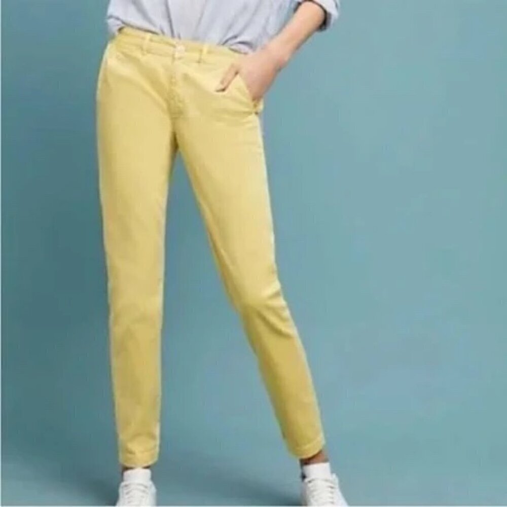 By Anthropologie Relaxed Fit Chinos 30 yellow women